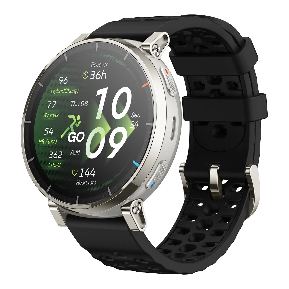 Amazfit Active 3 Premium Smartwatch — Apex Silver