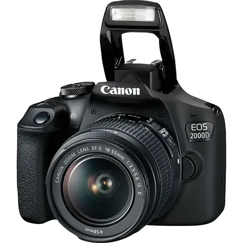 Canon EOS 2000D DSLR Camera with EF-S 18-55 mm f/3.5-5.6 IS III Lens
