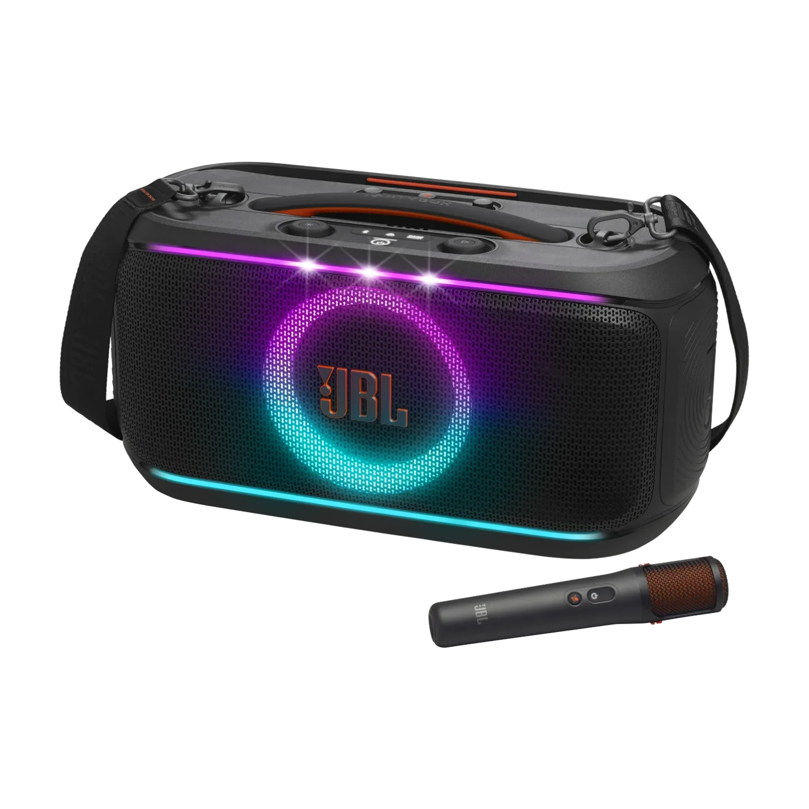 JBL PartyBox On-The-Go 2 Plus with Wireless Mic