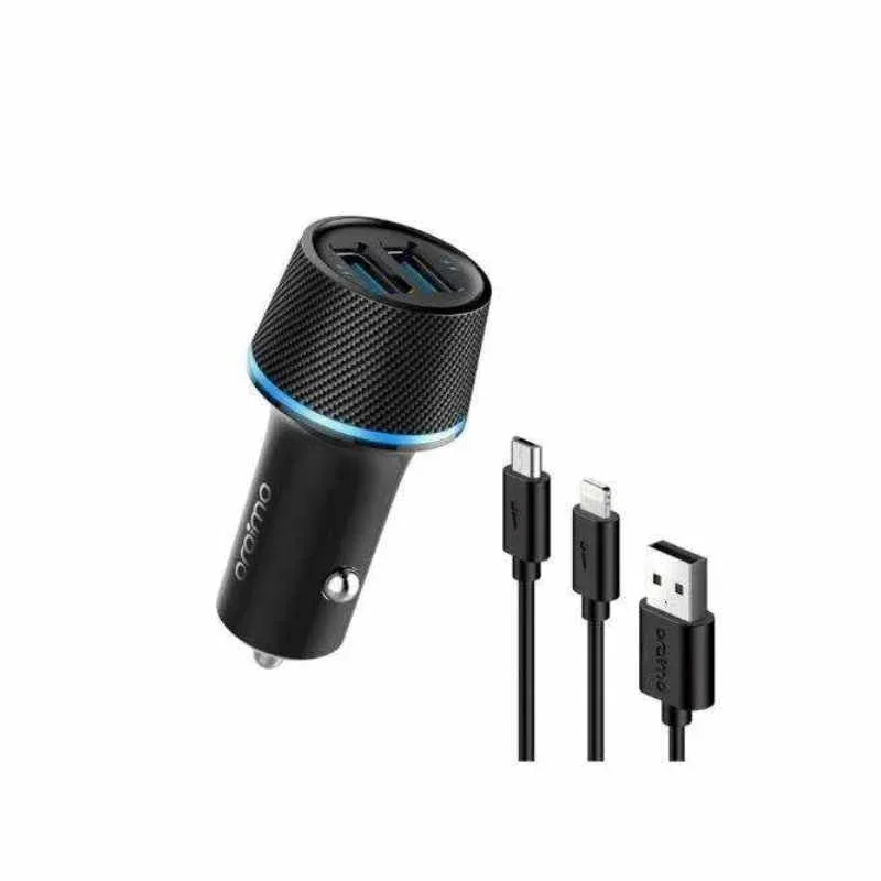 Oraimo 2-in-1 Car Charger with Cable
