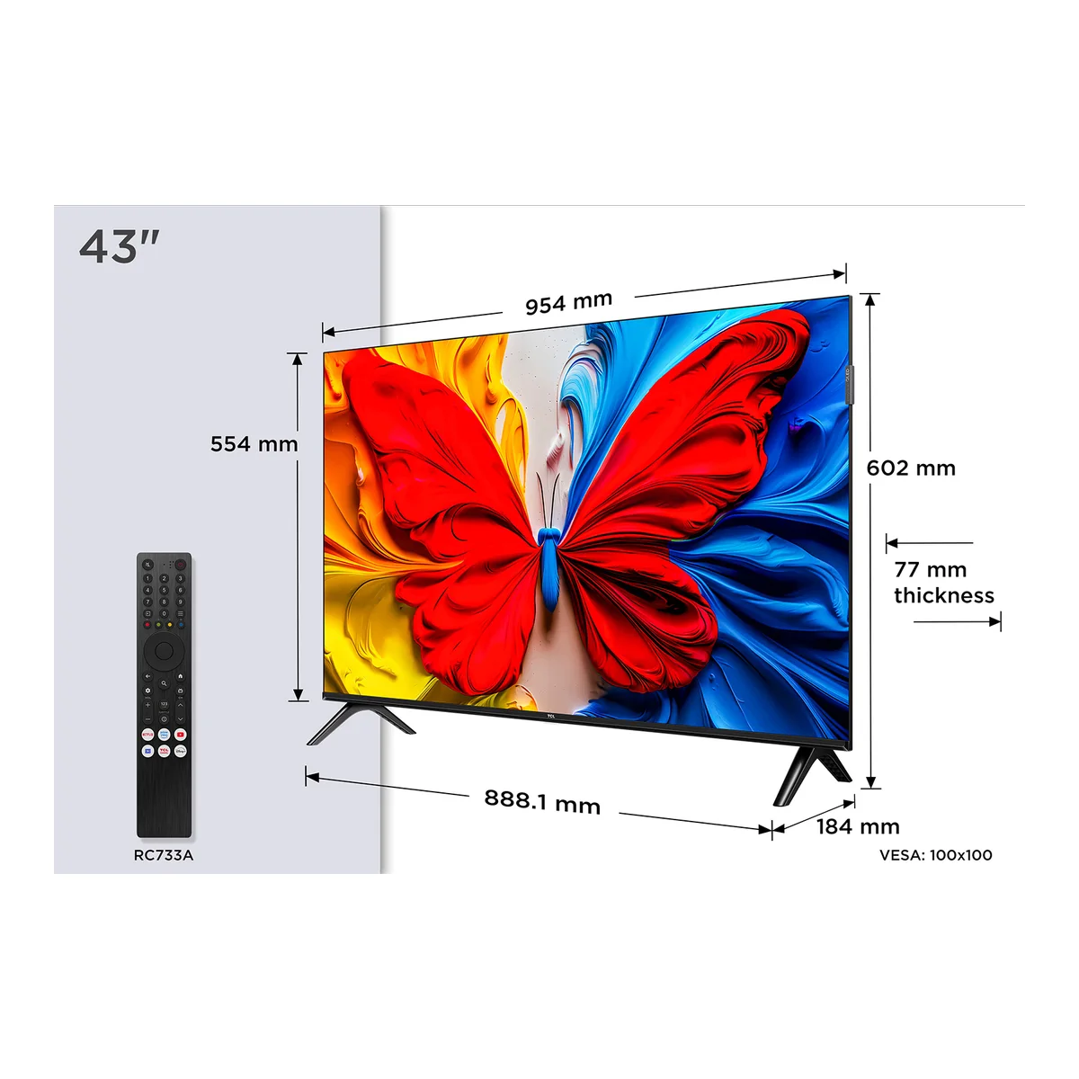 TCL S5K Full HD QLED Smart TV (43–50 inch) — photo 2