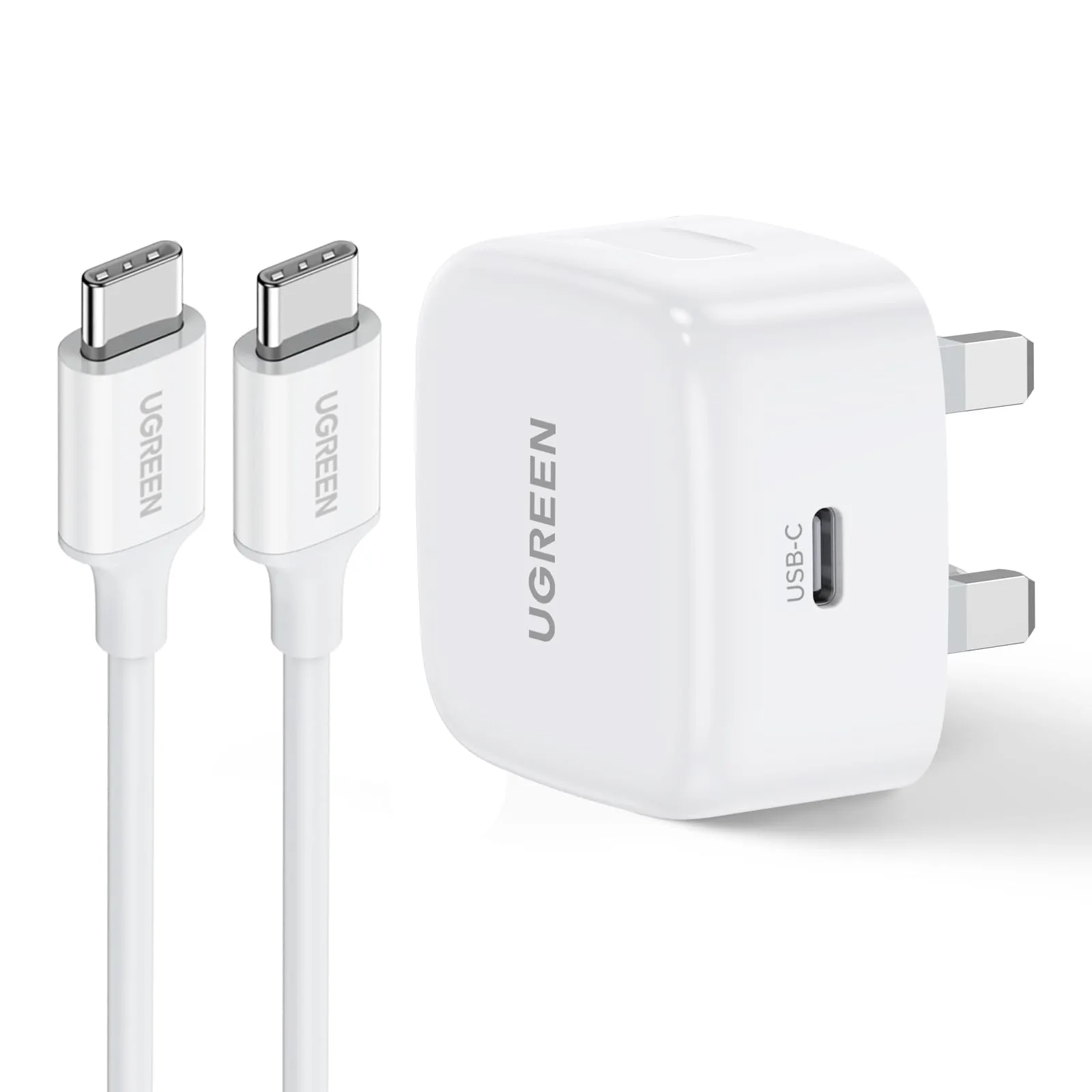 UGREEN 20W USB-C Fast Charger with MFi USB-C to Lightning Cable