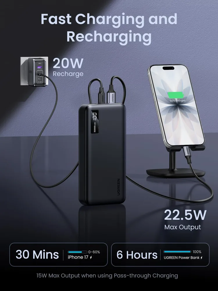 UGREEN 10000mAh 20W Fast Charging Power Bank — photo 3