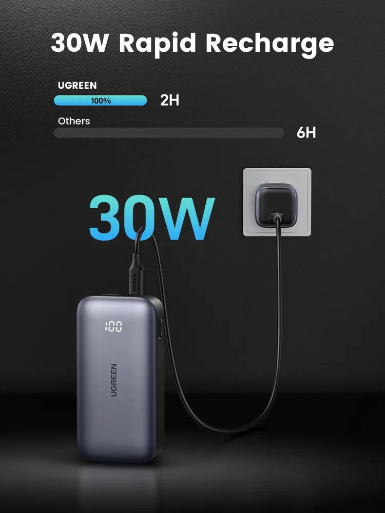 UGREEN Nexode 10000mAh 30W Fast Charging Power Bank — photo 3
