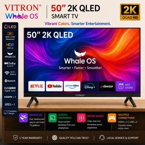 Vitron 50″ QLED Whale TV HTC50QW