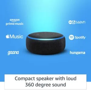 Amazon echo dot 3rd gen side view