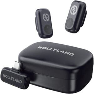 Hollyland LARK A1 Duo 2-Person Wireless Microphone System with USB-C Connector for Mobile Devices